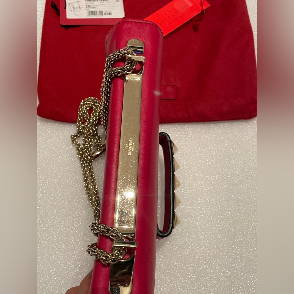 Valentino Garavani Va-Va-Voom RED Shoulder Bag / Clutch, NWT,100% AUTHENTIC! - Picture 7 of 14